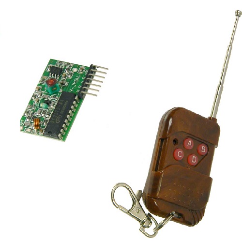 315 MHz/433 MHz 4 Channel Remote With Receiver